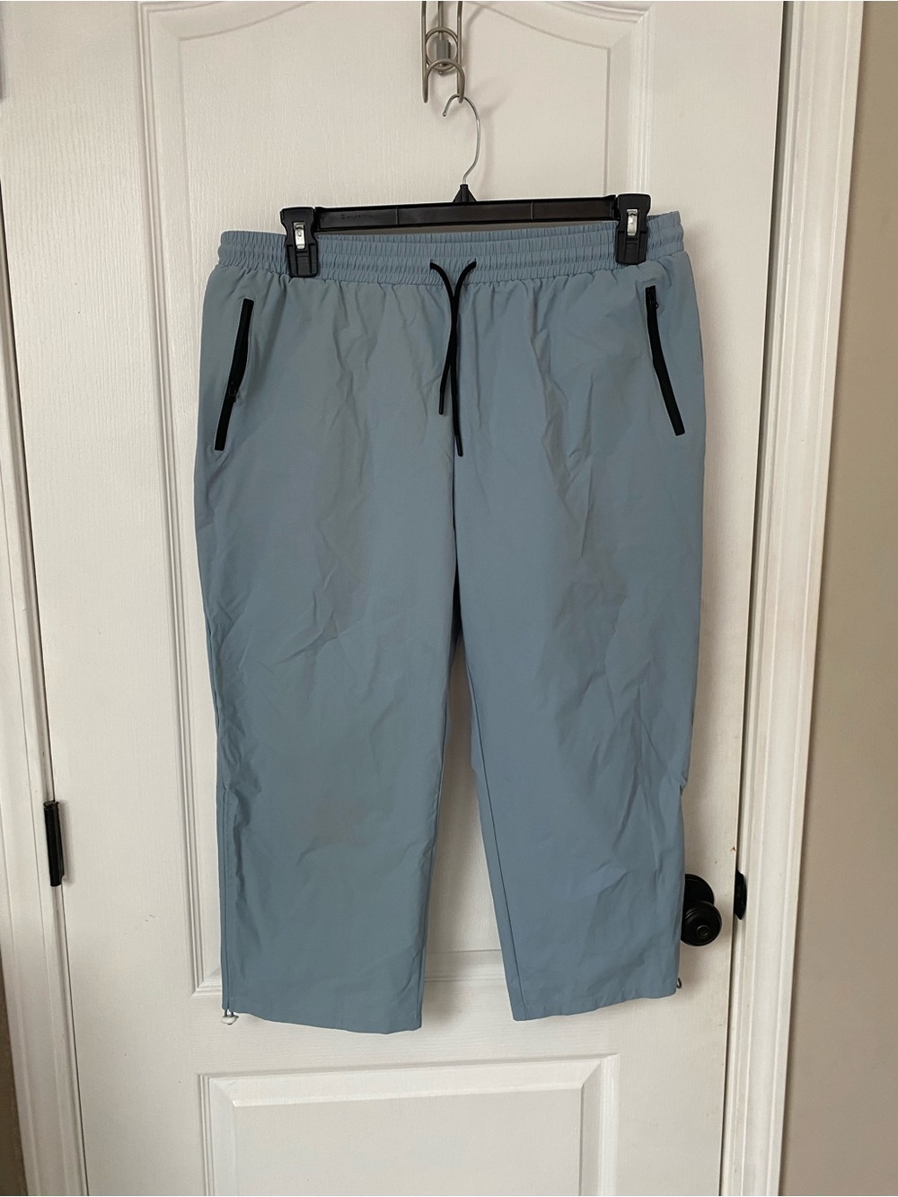 Light Blue Women's Performance Track Pants with Elastic Waist